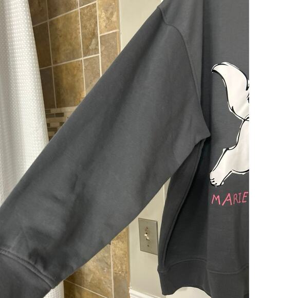 Disney Classics Aristocats Marie Sweatshirt 2XL Gray Oversized Cozy Graphic - Picture 6 of 10